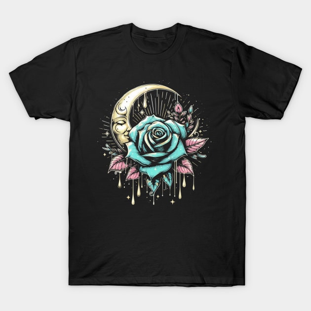 Rose Moon T-Shirt by DavesTees